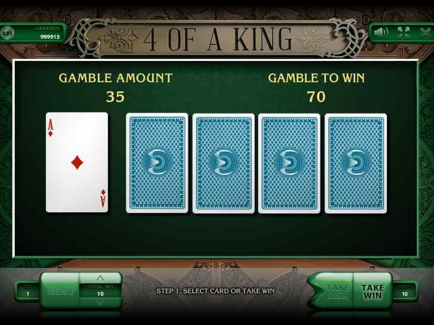 Риск раунд слота 4 of a King (Четыре Короля) от Endorphina