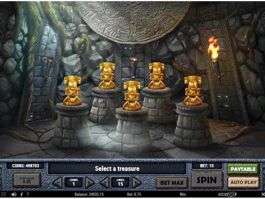 Бонусный раунд игрового автомата Идолы Ацтеков