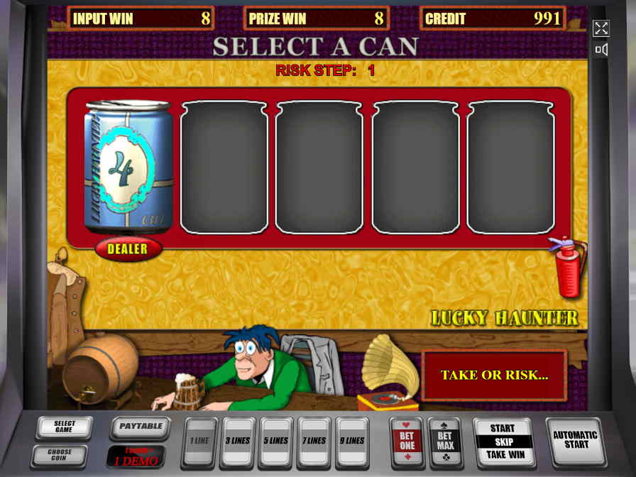 В риск игре можно удвоить последний выигрыш Риск раунд игрового аппарата Пробки от Игрософт