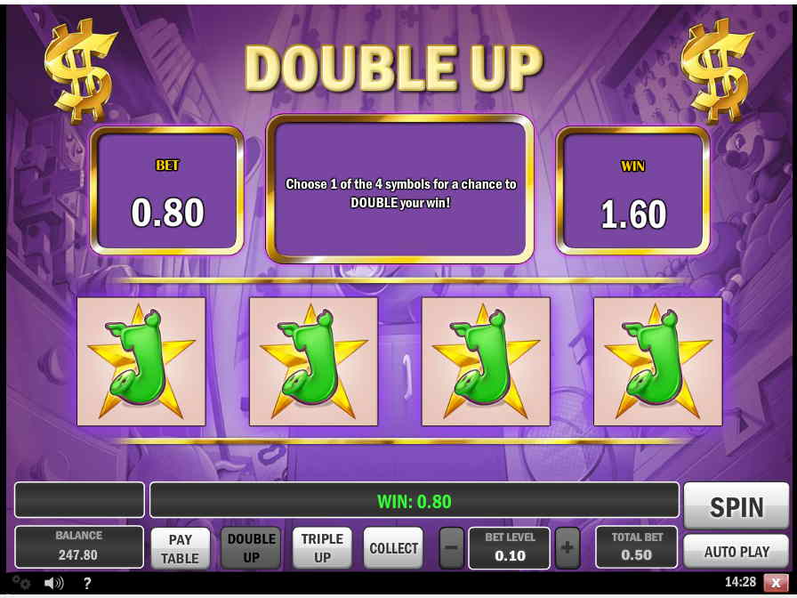 В автомате Piggy Bank можно удвоить последний выигрыш